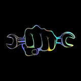 Mechanic Holding A Wrench