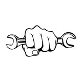 Mechanic Holding A Wrench